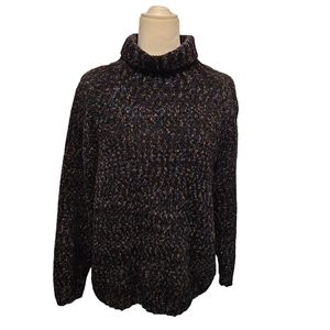 Norm Thompson Turtle Neck Wool Blend Chunky Sweater Women's Large